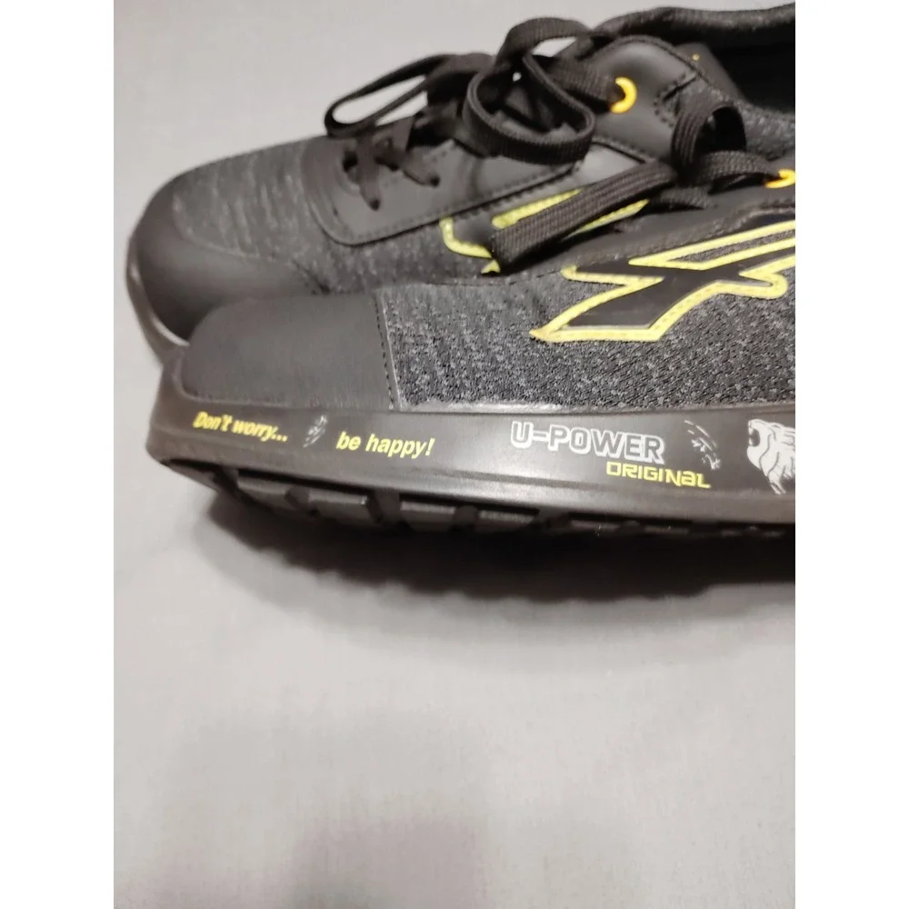 U-Power Matt S3 Black 10.5 Lace Ultra Lightweight Safety Midsole Toecap Trainers